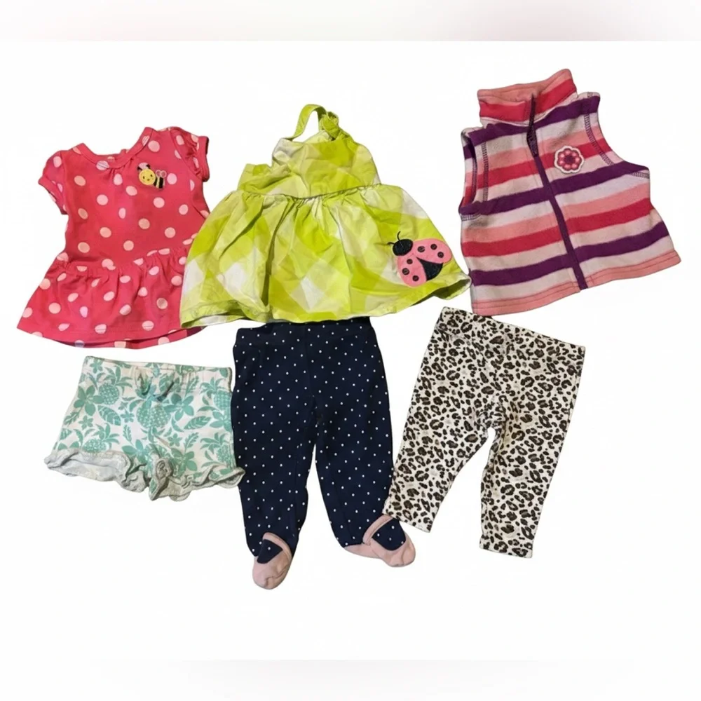 Newborn Bundle Baby Girl 6 pieces